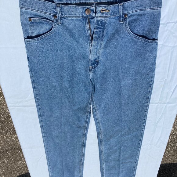 Wrangler Jeans Men's 34x34 Regular Straight Fit / Straight Leg Blue Denim 2 Pair - Picture 2 of 16